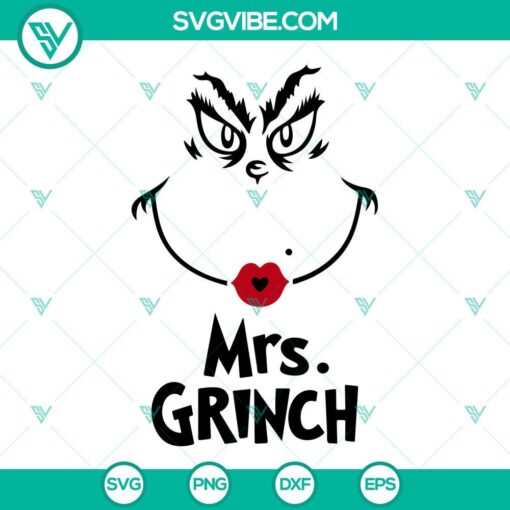 mr grinch and mrs grinch svg bundle grinch face svg merry grinchmas svg png dxf eps 6 mockup