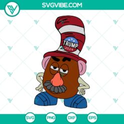 Donald Trump, SVG Files, Mr Potato Head Trump 2024 SVG Download, Trump Make 12