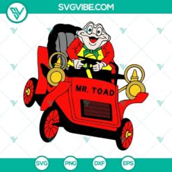 Mr Toad SVG Download, The Adventures Of Ichabod And Mr Toad SVG Files, Disney