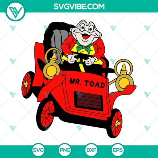 mr toad svg the adventures of ichabod and mr toad svg disney toad cartoon svg png dxf eps 2 mockup