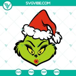 Christmas, SVG Files, Mrs Grinch Face SVG Files, Grinch SVG Image, Christmas 1