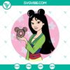 Mulan Disney Princess Mickey Ears SVG with PNG images perfect for crafts and projects.