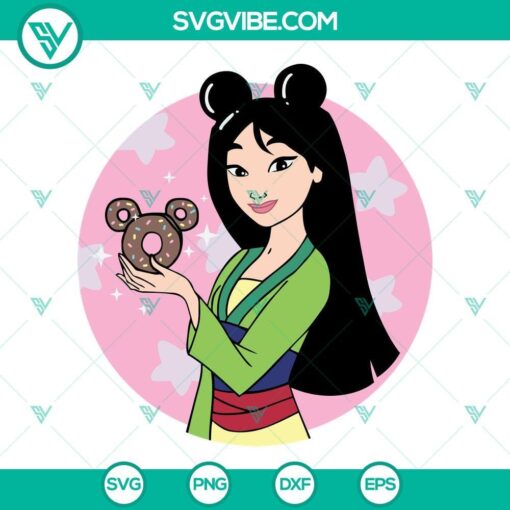 mulan svg disney mulan mickey ears svg disney princess svg png dxf eps cut file 2 mockup