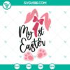 1st Easter SVG bundle with bunny ears and feet design for Easter crafts and projects.