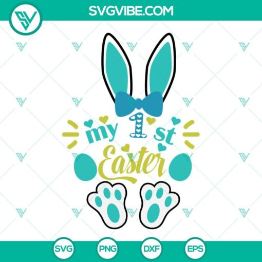 my 1st easter svg bundle my first easter svg my 1st easter svg baby easter shirt design svg easter girl svg easter boy svg 4 mockup