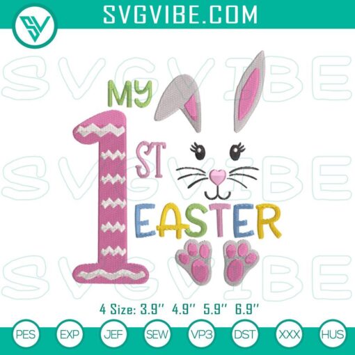 my first easter bunny embroidery designs my 1st easter embroidery designs mockup