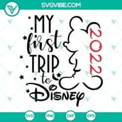 Disney, SVG Files, My First Trip To Disney 2022 SVG Files Bundle, Disney Baby 4