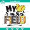 Leopard softball SVG file with "My heart is on that Field" design, for DIY crafting projects.