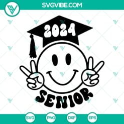 School, SVG Files, Class Of 2024 SVG Images, Twenty 24 Senior SVG Download, 4