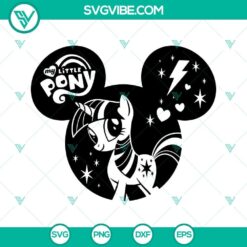 My Little Pony SVG Image, Disney Pony Mouse Ears SVG Download PNG DXF EPS Cut
