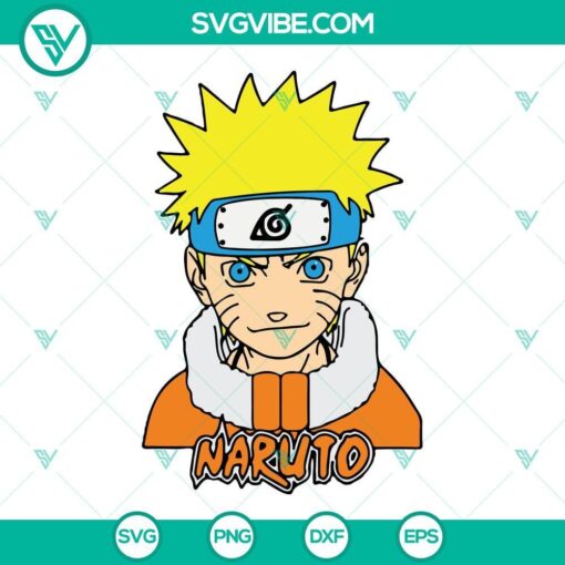 naruto svg png dxf eps cricut silhouette vector clipart 3 mockup