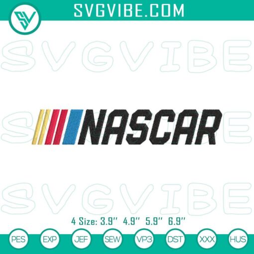 nascar logo embroidery files racing machine embroidery designs mockup