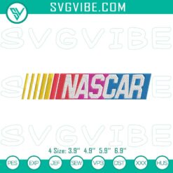 Nascar Racing Embroidery Designs, Auto Racing Machine Pattern