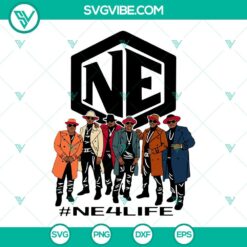 Ne4life SVG Download, New Edition SVG Download, R And B Group Music SVG File PNG DXF EPS
