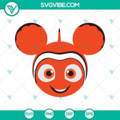 Nemo Mouse Ears SVG Images PNG DXF EPS Cut Files