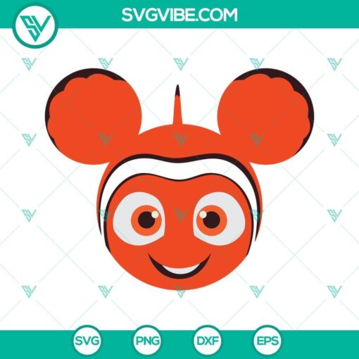 nemo mouse ears svg png dxf eps cut files 9 mockup