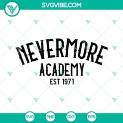 Nevermore Academy themed SVG design file for digital projects.