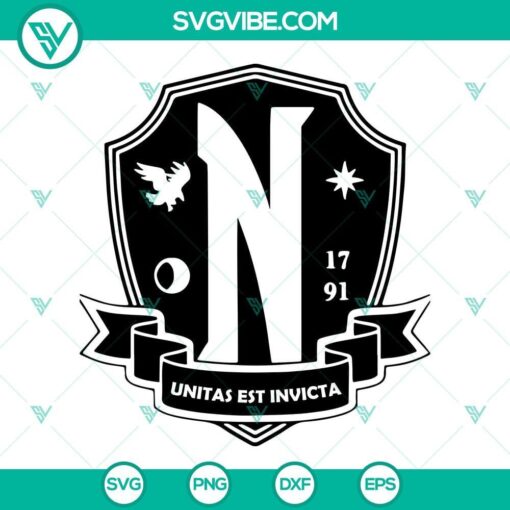 nevermore emblem black white svg wednesday 2022 svg addams family svg 6 mockup