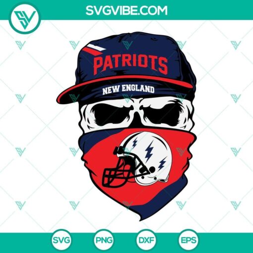 new england patriots skull svg patriots football svg png dxf eps cut files 10 mockup