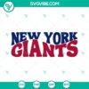 New York Giants football team logo SVG design for cutting machines. PNG, DXF, and EPS file formats available for download.