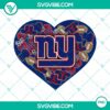 New York Giants heart valentine PNG designs, ideal for digital download.