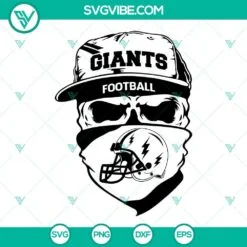 Football, Sports, SVG Files, Giants Football Half Player SVG Images, New York 3