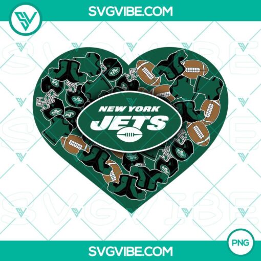 new york jets heart valentine png file designs mockup