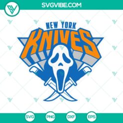 Basketball, Sports, SVG Files, New York Knives Ghostface SVG Download, New York 19