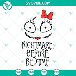 Halloween, SVG Files, Nightmare Before Bedtime SVG Download Bundle, Jack And 16