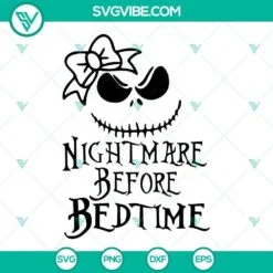 nightmare before bedtime svg bundle jack skellington and sally svg png dxf eps cricut 2 mockup 1