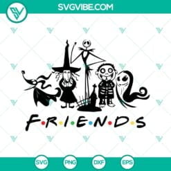 Halloween, Movies, SVG Files, Nightmare Before Christmas Friends SVG Download, 1