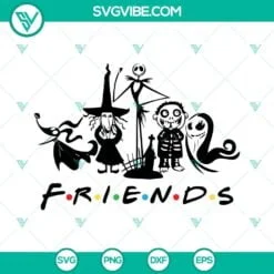 Halloween, Movies, SVG Files, Nightmare Before Christmas Friends SVG Download, 2