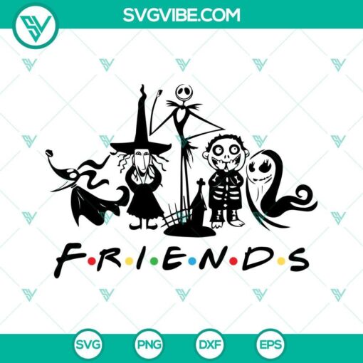 nightmare before christmas friends svg halloween friends svg nightmare before christmas svg 8 mockup