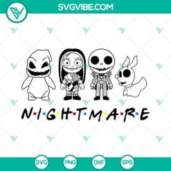 Halloween, SVG Files, Nightmare Before Christmas Friends SVG Image PNG DXF EPS 6