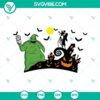 Nightmare Before Christmas themed Starbucks cup SVG with Oogie Boogie and Jack Skellington design, digital download.