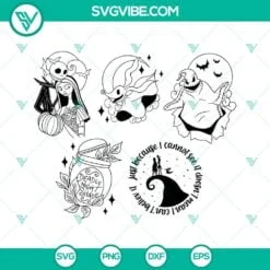 Movies, SVG Files, Nightmare Before Christmas SVG Files Bundle, Jack And Sally 2