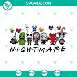 Halloween, SVG Files, Nightmare Friends SVG Files, Jack Skellington SVG Files, 2