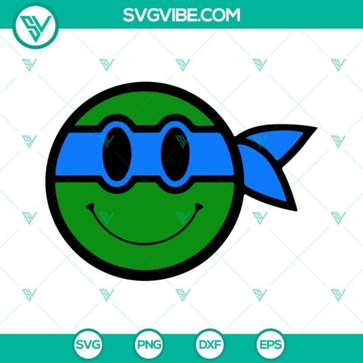 ninja turtes smiling face svg cute teenage mutant ninja turtles svg png dxf eps cricut files 10 mockup 1