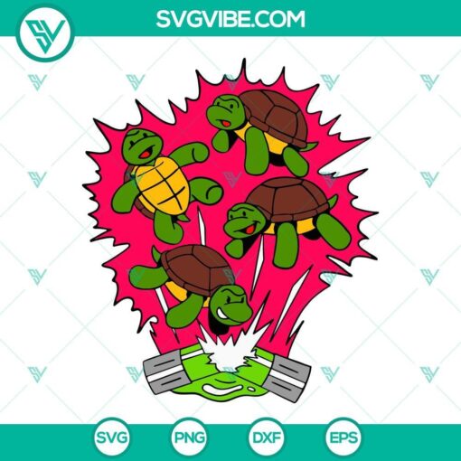 ninja turtles baby svg tmnt movie svg png dxf eps cut files 3 mockup