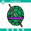 Teenage Mutant Ninja Turtles face mask and shell SVG download bundle, ideal for TMNT fans and crafts.
