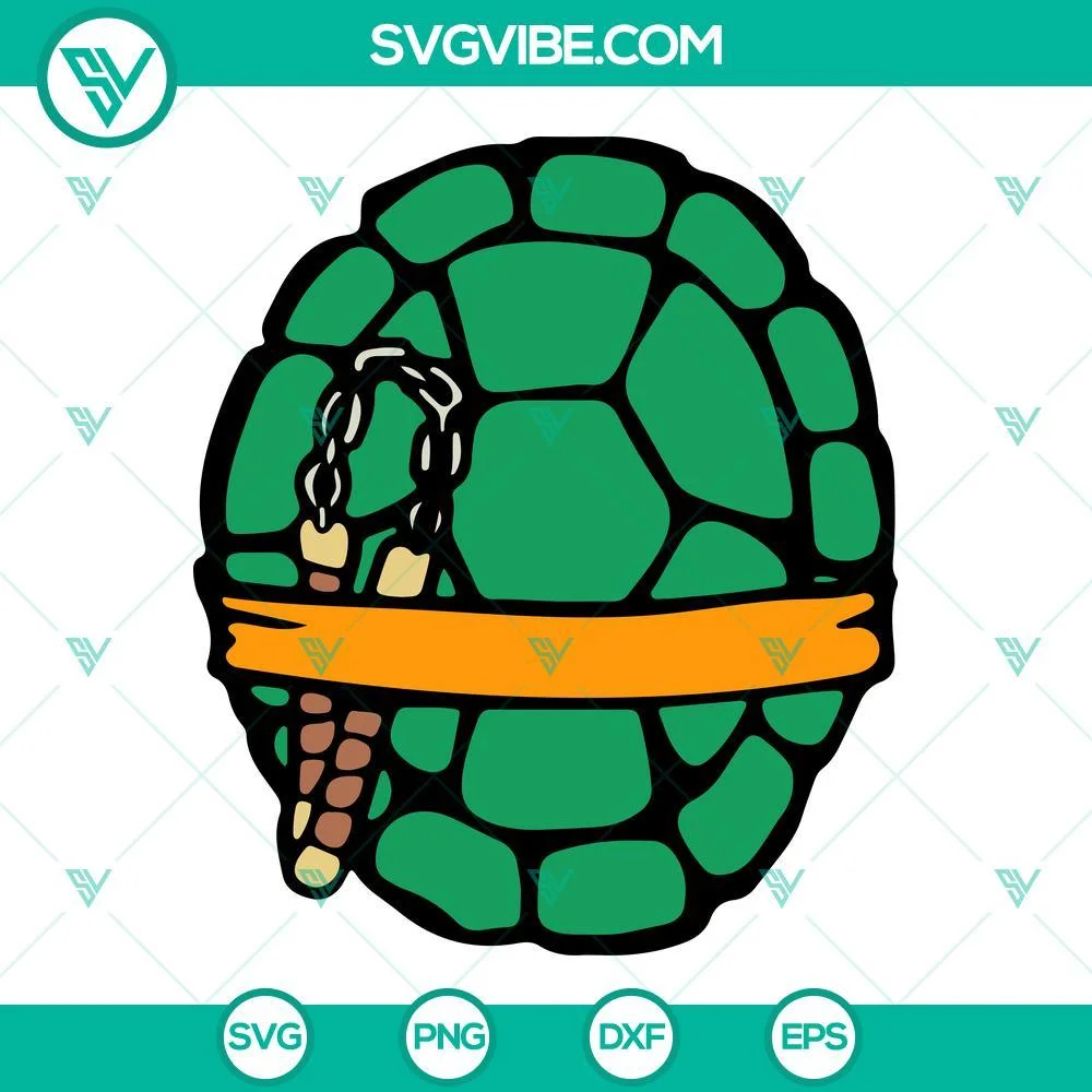 Movies, SVG Files, Ninja Turtles Face Mask And Shell SVG Download Bundle, 2