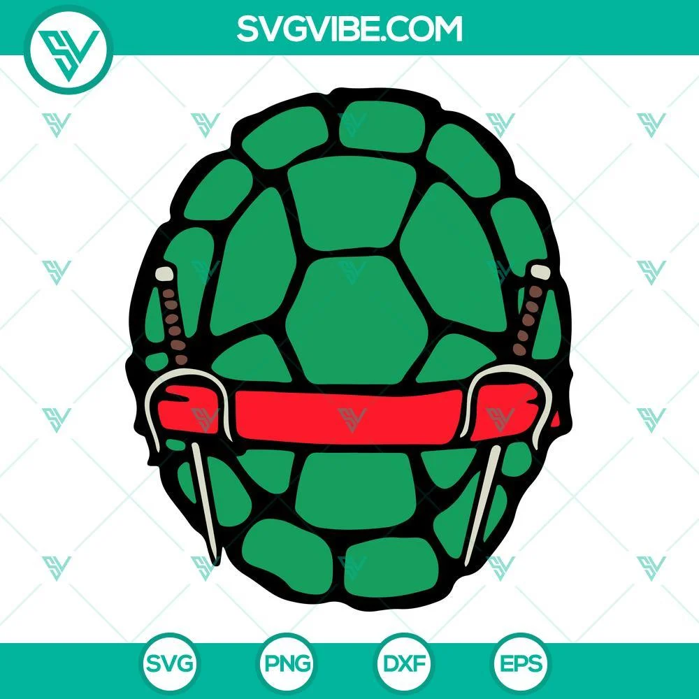 Movies, SVG Files, Ninja Turtles Face Mask And Shell SVG Download Bundle, 3