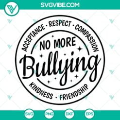 SVG Files, Unity Day, No More Bullying SVG Image, Unity Day SVG Images, Stop 2