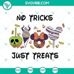 Disney, Halloween, SVG Files, No Tricks Just Treats SVG Download, Snackgoal 1