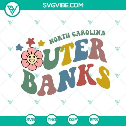 north carolina outer banks svg retro pogue life svg obx svg paradise on earth svg png dxf eps 8 mockup