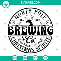 Christmas, SVG Files, North Pole Brewing Company SVG Files, Christmas SVG File 3