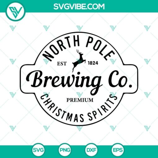 north pole brewing co christmas svg christmas sign svg north pole hot chocolate svg 1 mockup