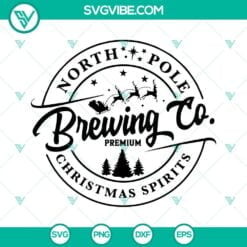 Christmas, SVG Files, North Pole Brewing Company SVG Files, Christmas SVG File 4