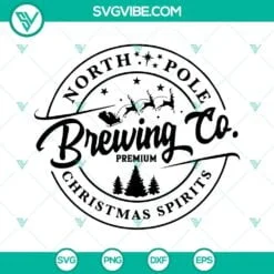 Christmas, SVG Files, North Pole Brewing Co SVG File, Christmas SVG Image, 2