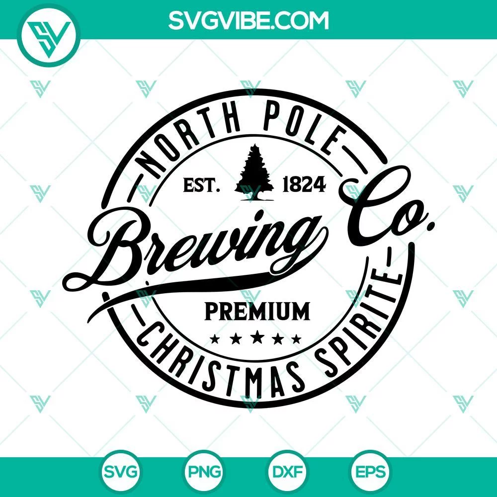 Christmas, SVG Files, North Pole SVG Download, Brewing Co SVG Files, Christmas 1